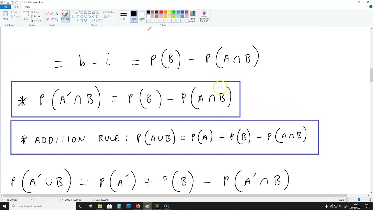 P(A'UB)=P(A')+P(A∩B) [Probability Theory Proof] - YouTube