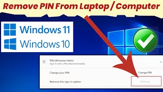How to easily remove your PIN on Windows 11 | How to Remove PIN in Windows 10