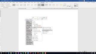 Database 3 Access Data Dictionary for Table