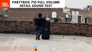 JBL Partybox 710 Full Volume Detail Outdoor Test | Very Loud \u0026 Funny Video