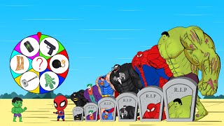 Avenger Assemble: Evolution Of SPIDERMAN, HULK, VENOM, BATMAN: Who Win? Back from the Dead Secret