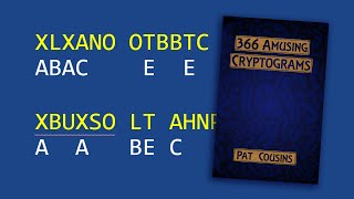 [Shameless Plug] 366 Amusing Cryptograms