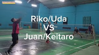 Juan/Keitaro VS Uda/Riko #PB Saung #PB 50 Kota #badmintonrotmala