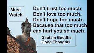 Gautam Buddha Good Thoughts