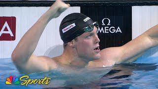 Luke Hobson FLIES to 200m freestyle WORLD RECORD at short course worlds | NBC Sports