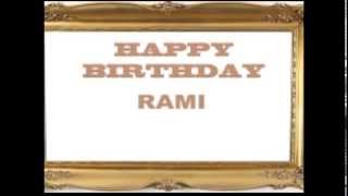 happy birthday Rami with love