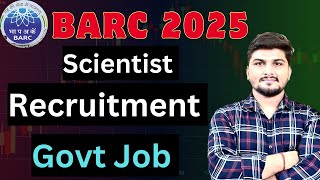 BARC 2025 Scientist Requirement || BARC 2025 Notification Out #barc #gate #gatecse #gate2025 #psu