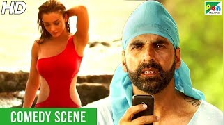Amy Jackson In Bikini - Funny Scene | Singh Is Bliing | Akshay Kumar, Lara Dutta, Kay Kay Menon