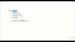 wt # 2 | html elements | empty elements | Nested Elements