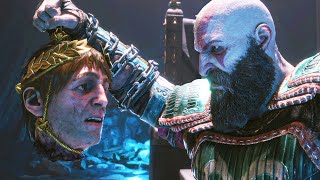 Kratos Explains Why He Ripped Off Helios Head Scene - God Of War Ragnarok Valhalla DLC PS5 2023