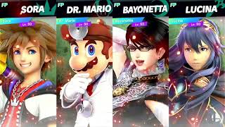 Super Smash Bros Ultimate Amiibo Fights 11pm Finals Sora v Dr Mario v Bayonetta v Lucina