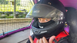 Will got to race a Yacar Cross Kart in the Rallycross event at Raleigh Raceway