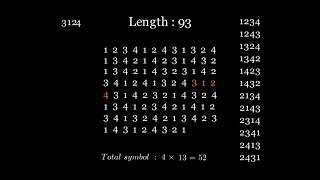 Superpermutation ( n = 4 )