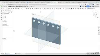 OnShape -Rectangular and Circular Pattern