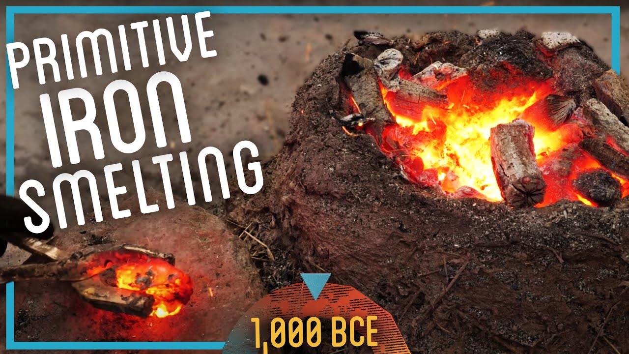 Smelting Iron From ROCKS (Primitive Iron Age Extraction) - YouTube