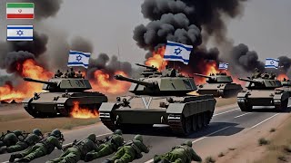 35 minutes ago! Israeli mercenary tank convoy destroyed by Iran upon arrival in Tel Aviv