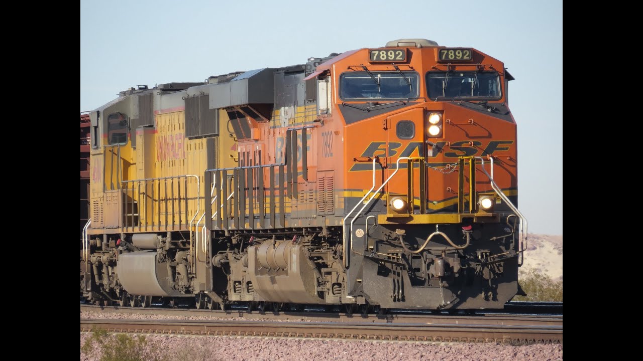 Railfanning The BNSF Needles Subdivision - B Units, Endless Action ...