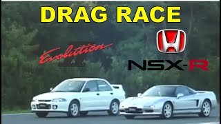 Drag Race #23 | Honda NSX-R vs Mitsubishi Lancer RS EVO II