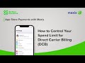 Apple App Store Payment with Maxis| How to Control Your Spend Limit for Direct Carrier Billing (DCB)