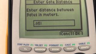 Using EasyData on the TI to measure time through 2 gates