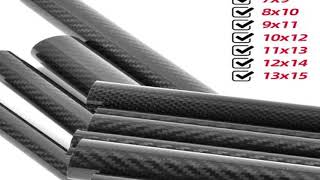 Carbon Fiber Tube 3K Length 500mm Diameter 10mm 12mm 14mm 16mm 18mm 22mm 24mm 26mm 28mm 30mm 32mm fo