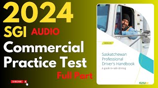 Saskatchewan Professional Driver Test Full Part | Audio | Canadian Driver Knowledge Test