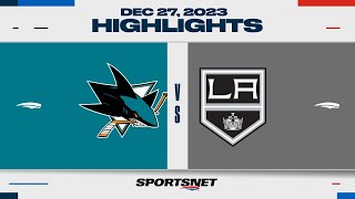 NHL Highlights | Sharks vs. Kings - December 27, 2023