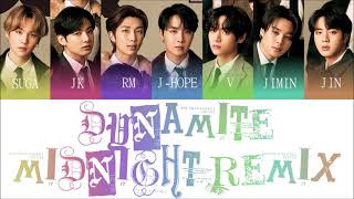 BTS (방탄소년단) - Dynamite (Midnight Remix) Color Coded Lyrics