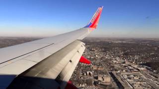 Full Southwest Airlines Descent, Approach, and Landing Into Omaha Nebraska (KOMA)