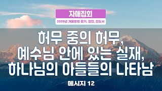 지방교회(local Church) 자매집회 욥기,잠언,전도서 결정연구 - M12 허무 중의 허무, 예수님 안에 있는 실재, 하나님의 아들들의 나타남