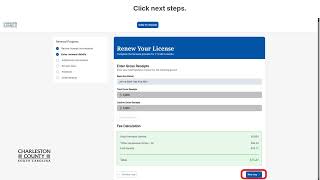 How to renew your business license online at Charleston County Government.