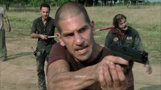 The Group Kills Bunch of Walkers From The Barn | The Walking Dead