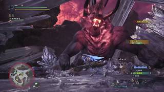 【MHW】手負いの魔獣『ベヒーモス』ソロ　並ハンが拡散ヘビィを使うとこうなる