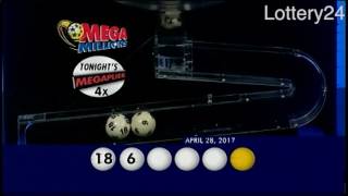 2017 04 28 Mega Millions Numbers and draw results