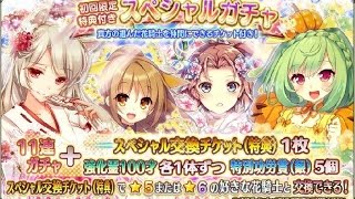 【フラワーナイトガール】スペシャルガチャ 11連+α