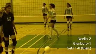 2000 Glenboro Panther Girls Varsity volleyball vs Neelin, (home tournament)