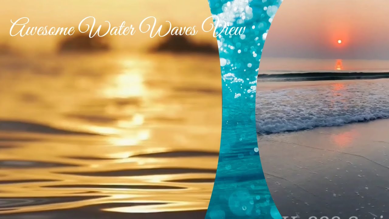 Awesome Satisfying Water Waves Asmr That Makes You Calm Youtube