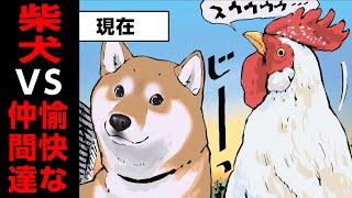 ひねくれた柴犬VS色々な動物達まとめ【世界の終わりに柴犬と】