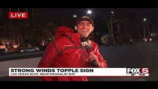 High winds topple FOX5 reporter during live weather report in Las Vegas