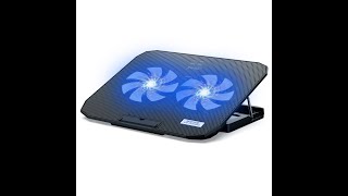 ICE COOREL ULTRA SLIM LAPTOP COOLER PAD 15.6 INCH- PORTABLE, LIGHTWEIGHT AND QUIET