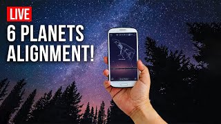 WATCH LIVE: 6 Planets Alignment (with STELLARIUM Planetary Software!) 🌌✨ | 4K