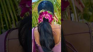 ✨️India Vlog 8 | Bridal Veni நல்லா இருக்காங்க? Easy Fresh Flower Veni Making #diy #shorts #bridal