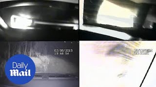 Driver deliberately rams his heavy 4WD into a mobile speed camera