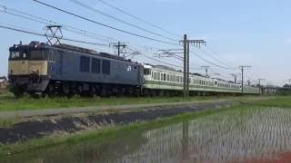 ＥＦ64　1032+115系　長野配給　配9736レ　見附付近　汽笛付き