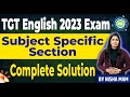 Tgt English Subject Specific Paper  htet  2023 Solution By NIsha Sharma AChievers Academy