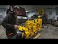 bay city shovel engine painting and installation caterpillar d4600