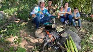 DISFRUTANDO DE NUESTRA COSECHA EN EL CAMPO