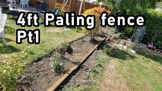 4ft Paling fence - Pt1 Built with a HiKOKI NR1890DBCL Cordless Brushless Framing Nailer