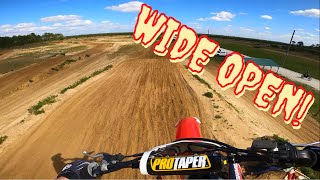 Wide Open on the 450 *74 MX*