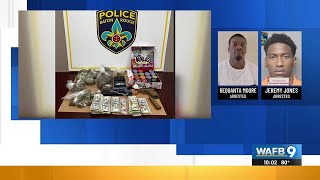 2 arrested following investigation into gang activity, narcotics trafficking, police say